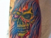 Colored skull tattoo