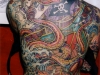 Octopus and Pirate Ship Tattoo-full back